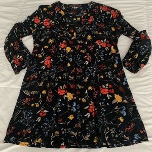 Fall Empire Loose Waisted Dress